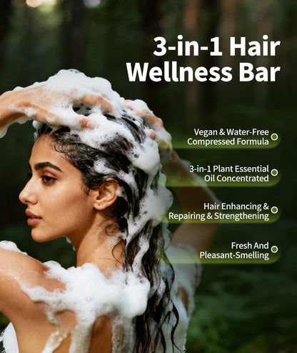 Natural Hair Strength Shampoo Soap | 12 Natural Korean Plants